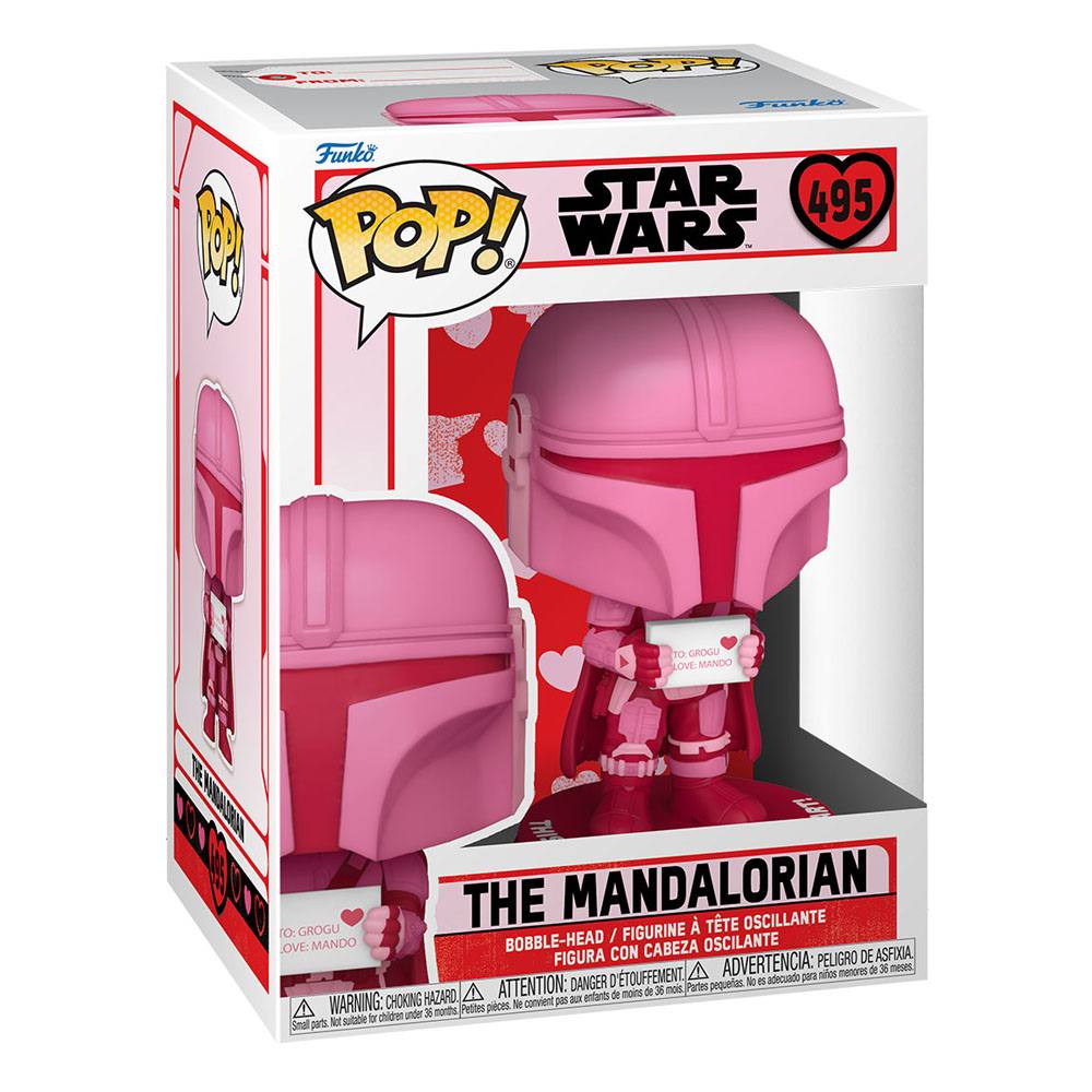 Star Wars Valentines Funko POP! Star Wars Vinyl Figure 495 The Mandalorian 9 cm