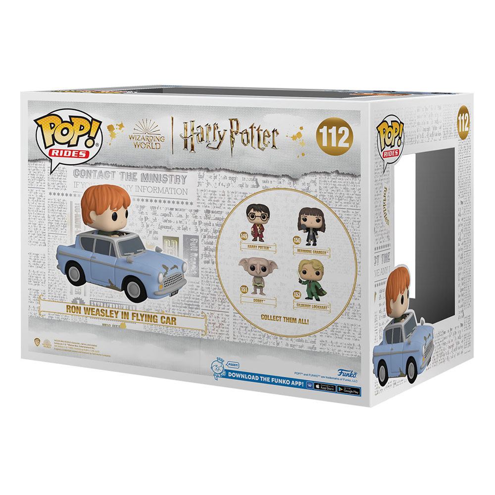 Harry Potter - Chamber of Secrets Anniversary Funko POP! Rides Vinyl Figure 112 Ron w/Car 15 cm