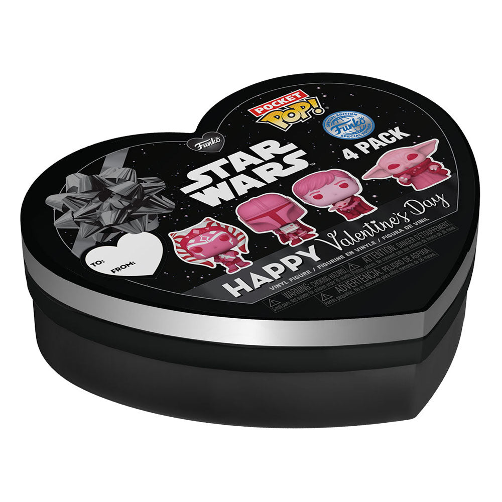 Star Wars Valentines Pocket Funko POP! Vinyl Figure 4-Pack 4 cm