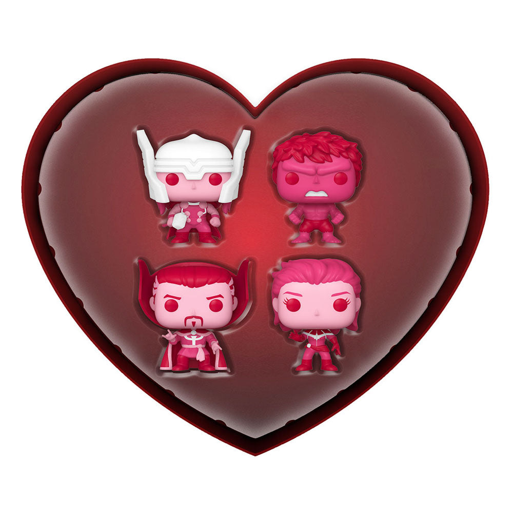 Marvel Valentines Pocket Funko POP! Vinyl Figure 4-Pack 4 cm