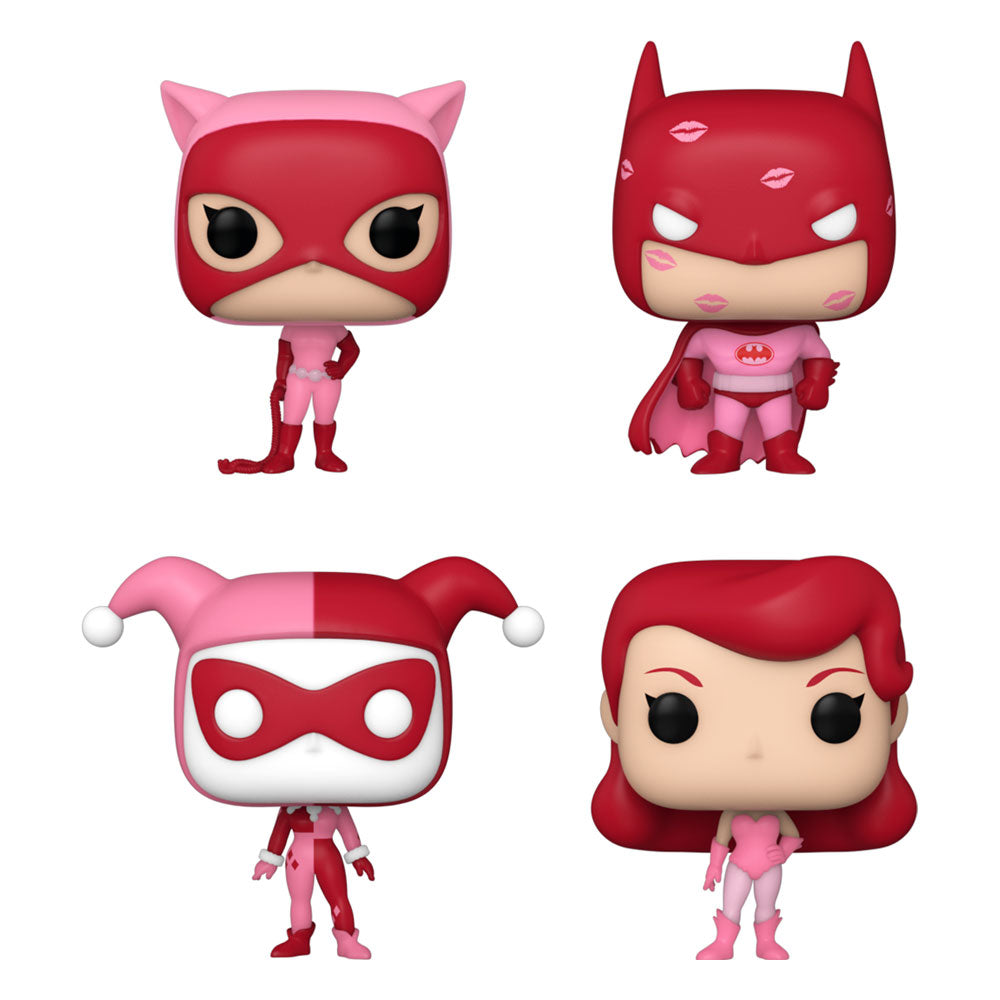 Dc Comics Valentines Pocket Funko POP! Vinyl Figure 4-Pack 4 cm