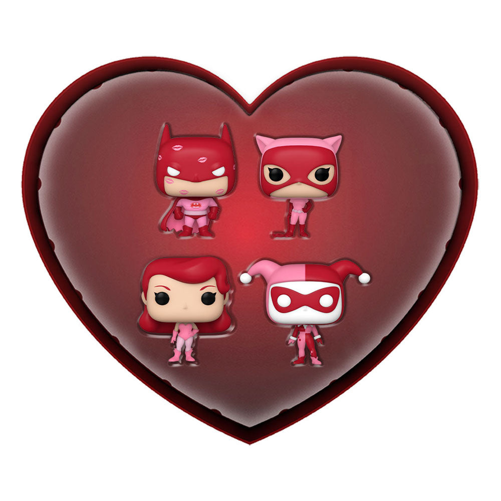 Dc Comics Valentines Pocket Funko POP! Vinyl Figure 4-Pack 4 cm