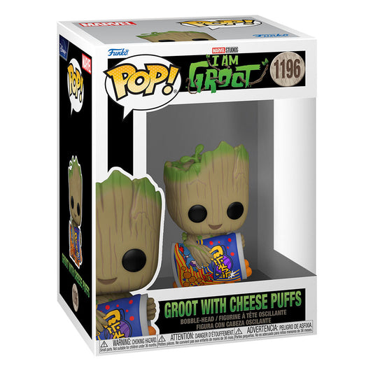 I Am Groot Funko POP! Vinyl Figure 1196 Groot w/cheese puffs 9 cm