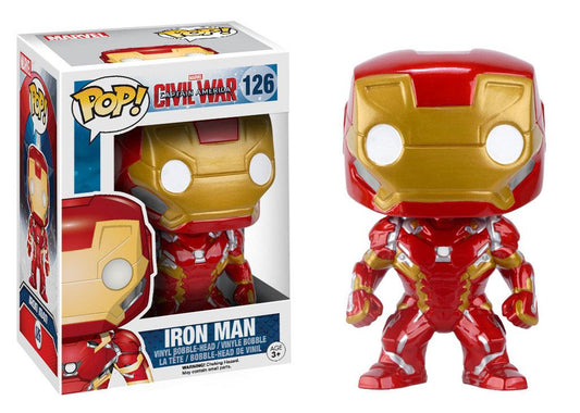 Captain America Civil War Funko POP! Vinyl figure 126 Bobble-Head Iron Man 10 cm