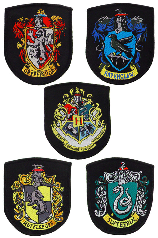 Harry Potter Patches 5-Pack House Crests conf. da 5 Stemmi Toppe Termoadesive